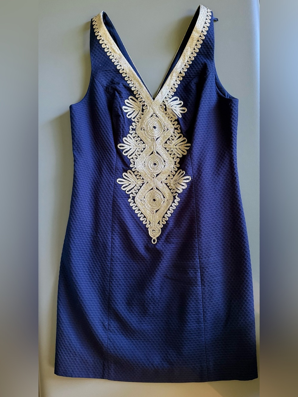 EUC Lilly Pulitzer Junie Shift Dress True Navy Size 2